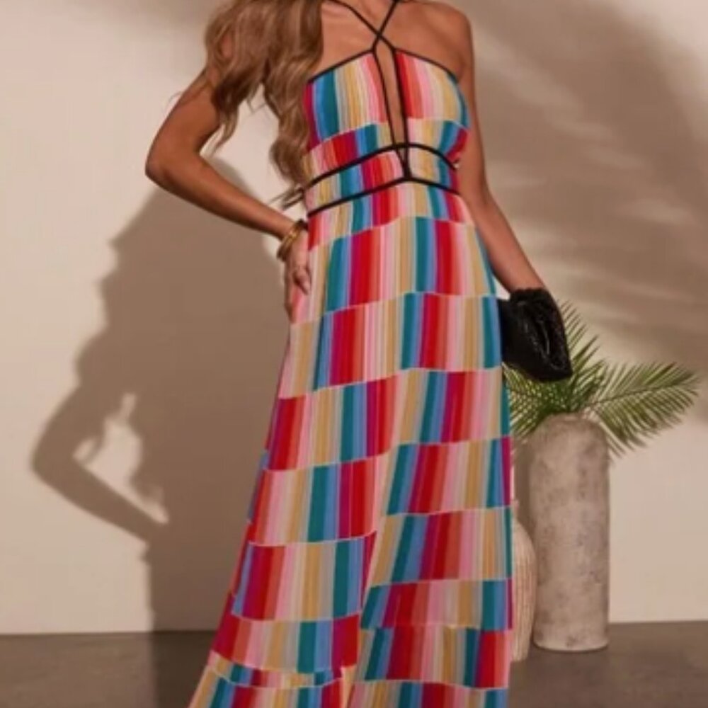 Fate Pleated Maxi Dress
